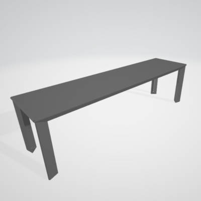 banc en métal - Atelier Grand Duc